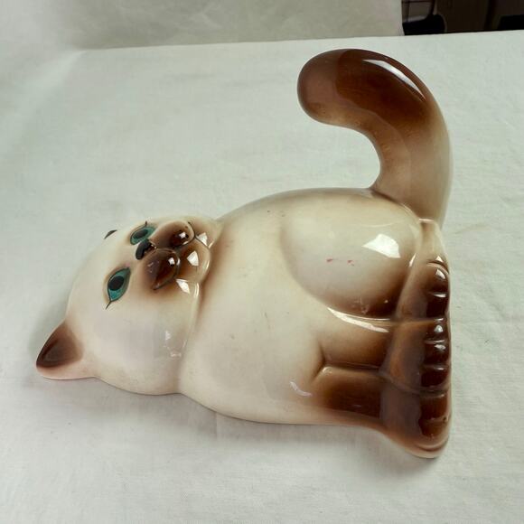 VTG Siamese Cat Japan Porcelain Gifts From Around The World Wall Hanging 3D - Picture 2 of 7